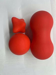 Juego de bolas de masaje de silicona con forma de cacahuete Lacrosse y hexagonal para aliviar el dolor, masaje de tejido profundo de punto gatillo, gusano - Product Image 3