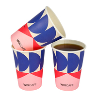 Tasses de café de papier d'utilisation à mur unique jetable biodégradable de boisson