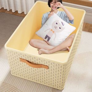 Boîtes de rangement en tissu non tissé en gros, boîte de rangement pour vêtements avec couvercle, boîte de rangement de grande capacité pour la maison, organisateur de tiroirs - Product Image 5