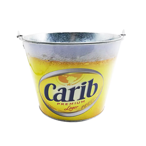 Hielera Metálica para Cerveza Carib de 5 Litros, Popular, y Tina Metálica de Alta Calidad para Bebidas en Fiestas, para Congelador, 6 Botellas - Product Image 2