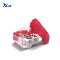 Offres Spéciales mignon en plastique transparent tajadores de lpiz con diseo coupe-crayon voiture forme taille crayons école taille-crayon pour les enfants