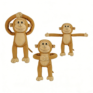 OEM Niedliches Lustiges Weiches Spielzeug <span class=keywords><strong>Ma</strong></span>ßgefertigtes Tier Langarmiger Affe Plüschtier Kinder Plüschpuppe <span class=keywords><strong>Ma</strong></span>ßgefertigte Stofftiere Hersteller - Product Image 2
