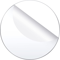 Acrylique en cercle transparent de 4 pouces Disques ronds en PMMA de 0.08 pouces d'épaisseur Panneau rond pour cadre photo et peinture