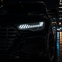 Ensemble de phares LED BK pour Audi A6 2012-2015, style RS, DRL dynamique, lentille de projecteur Bi LED, clignotant séquentiel, plug and play