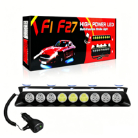Nueva Luz Estroboscópica Delantera para Coche F27 con 27 LED y Ventosa, Luz de Pala, Luz de Limpieza, Luz Estroboscópica, Luz de Seguridad