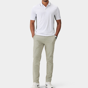 Camisetas Polo Personalizadas OEM de Corte Ajustado, con Protección Solar UPF 50+, Transpirables, con Rayas, Cuello Redondo, para Unisex - Product Image 2