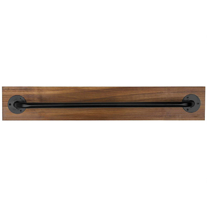<span class=keywords><strong>Porte</strong></span>-serviettes mural rustique en métal et bois, barre de 70 cm pour une seule serviette - Product Image 4