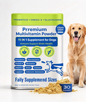 Poudre multivitaminée pour chiens, chiots et adultes, soutien articulaire, digestif et immunitaire, supplément en poudre de glucosamine et chondroïtine, marque privée OEM