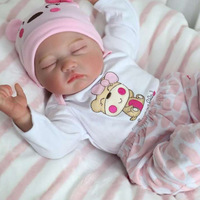 2024 Großhandel 19 Zoll Lebensechte Weiche Vollsilikon-Puppe 50cm Vinyl Neugeborenes Baby Junge Mädchen Reborn-Puppen als Geschenk für Kinder