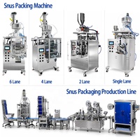 Machine de fabrication de sachets de nicotine entièrement automatique de 0,4 g à 0,8 g à prix d'usine, machine d'emballage de poudre de tabac Snus