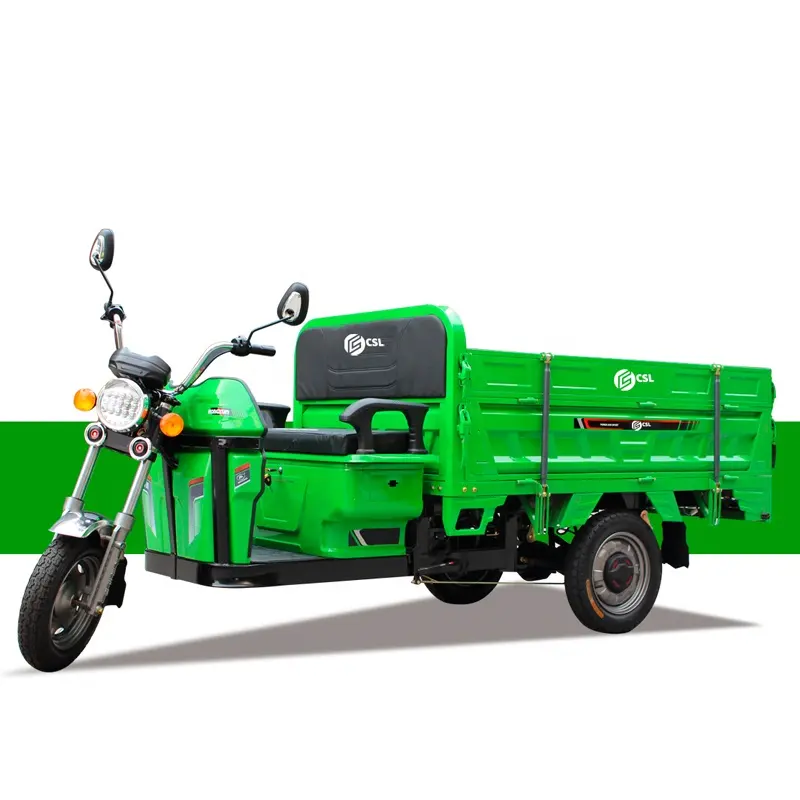 3 wheel made in china heavy duty dump two seater cargo electric tricycles
