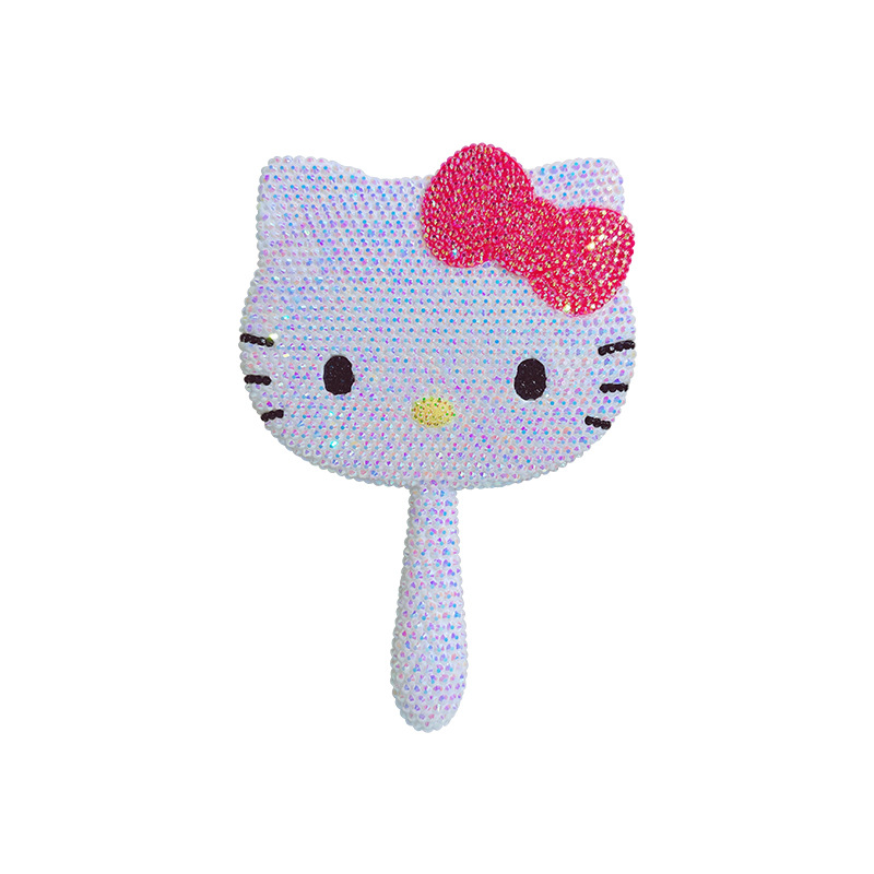 Manico bianco con fiocco rosa