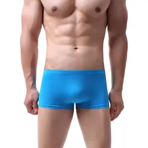 Custom Casual Comfortable Teen Boys Sexy Short Panty Men's Underwears Low-Rise Knit Boxers Men