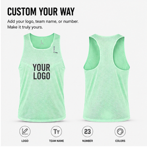 Canotta Sportiva Personalizzata <span class=keywords><strong>per</strong></span> Maratona e Fitness, Leggera 80 GSM in Poliestere, Senza Cuciture, ad Asciugatura Rapida, <span class=keywords><strong>per</strong></span> Uomo - Product Image 3