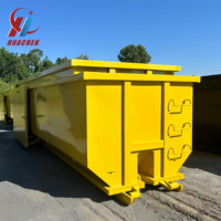 Personnalisation du commerce de gros 15-40 verges cubes conteneur à déchets empilable benne à roulettes avec haute performance