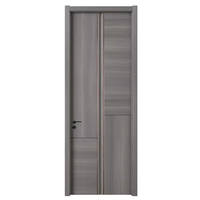Porte intérieure moderne en bois massif, pivotante, étanche, sur mesure, surface finie, pour chambre, appartement, hôtel, villa, résidence