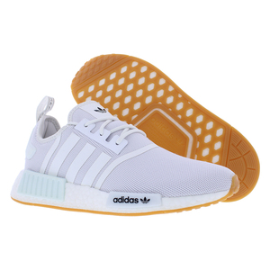 Chaussures de course pour hommes Adidas NMD_R1 Primeblue, couleur blanc nuage/blanc nuage/gomme - 100% authentiques - Product Image 5