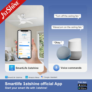 1stshine ventilateur de plafond prix de gros <span class=keywords><strong>pas</strong></span> cher décoration de restaurant 5 lames en MDF grande ventilation ventilateur de plafond - Product Image 6