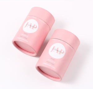 Boîte cylindrique en carton avec couvercle, estampage à chaud or, logo personnalisé, pour coffret de soins de la peau - Product Image 6