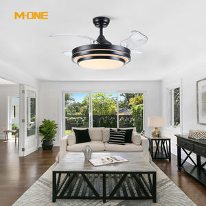 Chine fournisseur lame lustre 3 couleurs changement de lumière Led ventilateur lampe télécommande LED ventilateur de plafond rétractable avec lumière - Product Image 4
