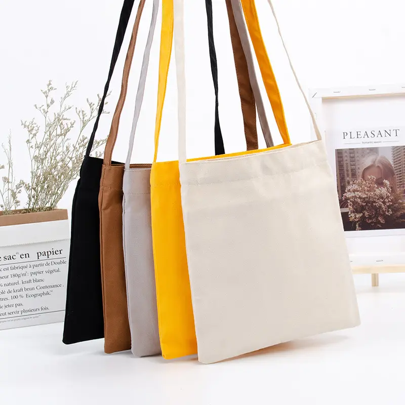 wholesale designer cotton canvas shopping tote bag with logo canvas tote