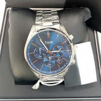 Turck Jam Tangan Pria Sport Bisnis Mewah Kuarsa Asli Kualitas Tinggi Baru Jam Tangan Chronograph Modis Baja Tahan Karat 22Mm 100M