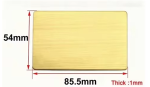 86x54毫米不锈钢定制标签和铭牌标志商标调味盘，激光雕刻，中国制造 - Product Image 4