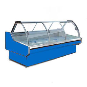 Vitrine commerciale de refroidisseur de charcuterie de viande fraîche réfrigérateur de boucherie équipement de réfrigération de supermarché - Product Image 1
