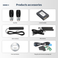 EASYGUARD llave inteligente PKE kit apto para Benz 2014 + FBS4 con llave de arranque solo entrada pasiva sin llave