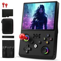 Consola Portátil Retro R36 Max 2, Pantalla IPS HD de 4.5 Pulgadas, Sistema Operativo Linux de Código Abierto, Más de 30 Emuladores, Joystick Arcade Portátil para Viajes, Regalo, Logotipo OEM