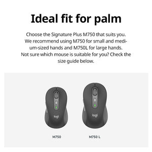 เมาส์ไร้สาย Logitech M750 2.4GHz แบบ Dual-Mode กันน้ำ ความละเอียด 2000 DPI เหมาะสำหรับใช้ในบ้านและสำนักงาน - Product Image 4