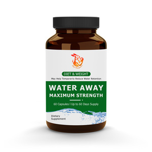 Capsules Water Away à Marque Blanche avec Vinaigre de Cidre de Pomme et Poudre de Soja, Compléments Alimentaires en Capsules, Favorise l'Équilibre Hydrique - Product Image 1