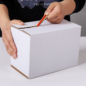 Tùy chỉnh in thương mại điện tử Zip hộp tái chế các tông dây kéo Tear Strip bưu phẩm bao bì vận chuyển hộp - Product Image 3