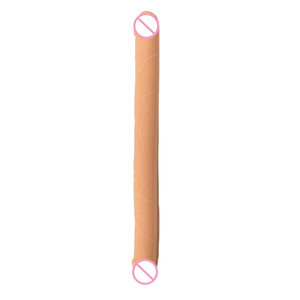 Vente en Gros de Super Long Flexible Doux Pliable <span class=keywords><strong>Double</strong></span> Dong Vagin Anal pour Femmes Lesbiennes Adultes Clitoris et Point G Jouets Sexy Gode Anal - Product Image 3