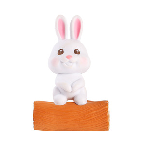 Cute PVC Bunny Cake Toppers Miniature Landscape Decor <b>Easter</b> Craft <b>Ornament</b> Reusable - Product Image 5