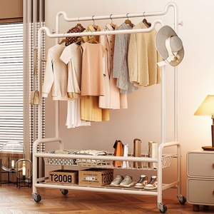 Venta caliente Dormitorio Perchero Piso Soporte de <span class=keywords><strong>metal</strong></span> Colgador de ropa Perchero de ropa portátil - Product Image 1