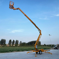 Plateforme élévatrice télescopique hydraulique 8m 12m 14m 16m 18m 20m pour travaux extérieurs