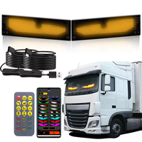 Par de Luces LED Dinámicas Flexibles de Neón para Camión, Tipo Ojos de Demonio, para Decoración de Autos y Camiones