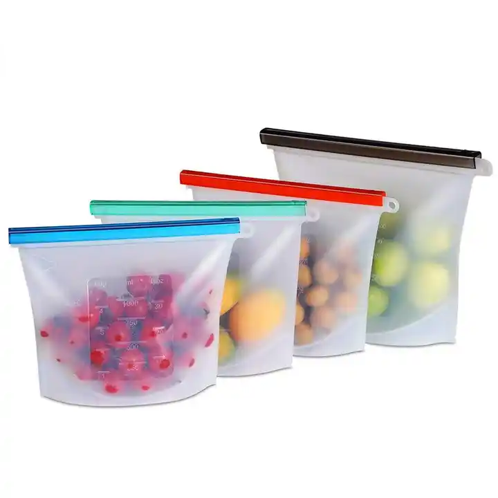 4pcs Moisture-proof Sealed Bag, Transparent Grain Storage Suction Bags,  Resealable Airtight Smell Proof Packaging Baggies, Stand Up Food Storage  Pouch