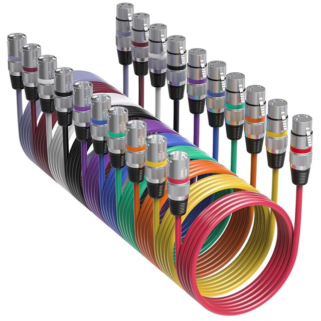 Factory High Quality 3 Pin Xlr Male To Female Cable Xlr Balance Mic Microphone Xlr Audio Cables 1m 2m 3m 5m 10m 15m 20m 25m 30m