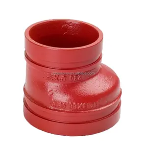 Ductile Iron ASTM A536 Grade 65-45-12 Grooved Eccentric Reducer Joint Grooved Pipe Fittings