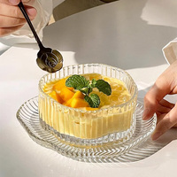 Creative Cloud Dessert Bowl Saucer Set Yaourt Crème Glacée Vaisselle Assiette Jelly Bowl Set