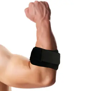 Attelle de soutien de coude compressive réglable de sport Tennies en néoprène Protecteur de manchon de coude antidérapant pour protecteurs de bras