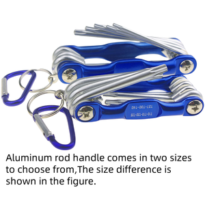 8 1 Kit d'outils de réparation de tournevis métriques multifonctionnels Jeu de clés Allen hexagonales pliantes DIY OEM pour meubles de vélo à la maison - Product Image 5