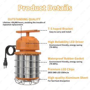 Xách tay 80W 100w120w 150W CE được phê duyệt IP65 làm việc đèn sản xuất <span class=keywords><strong>LED</strong></span> jobsite xây dựng làm việc ánh sáng - Product Image 4