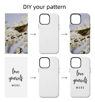 Casing HP 3D Sublimasi 2 in 1 untuk Pencetakan Foto Kustom, Cocok untuk iPhone 15 Pro Max 14 Plus 13 Pro 12 Mini