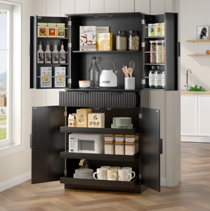 Antique Vintage Wine Bar Cabinet Modern Home Furniture for Living Room Bedroom Office Kitchen Metal and Wood for <b>Storage</b> - Product Image 1