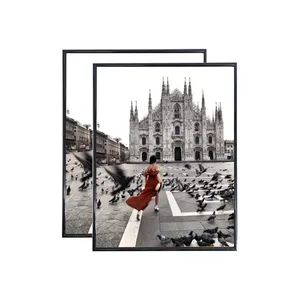 Cheap Black Large Size 30x40 40x50 60x90 PVC Poster Frame Plastic Frames for Pictures Photo