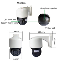 Caméra PTZ 4K avec zoom optique 20X et suivi humain, système NVR PoE 8 canaux, caméras de sécurité 8MP, audio bidirectionnel