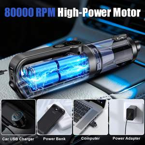 Aspiradora de Coche con Motor sin Escobillas de 21000PA, Aspiradora Recargable de 6000 mAh para Hogar, Coche y Exteriores - Product Image 4